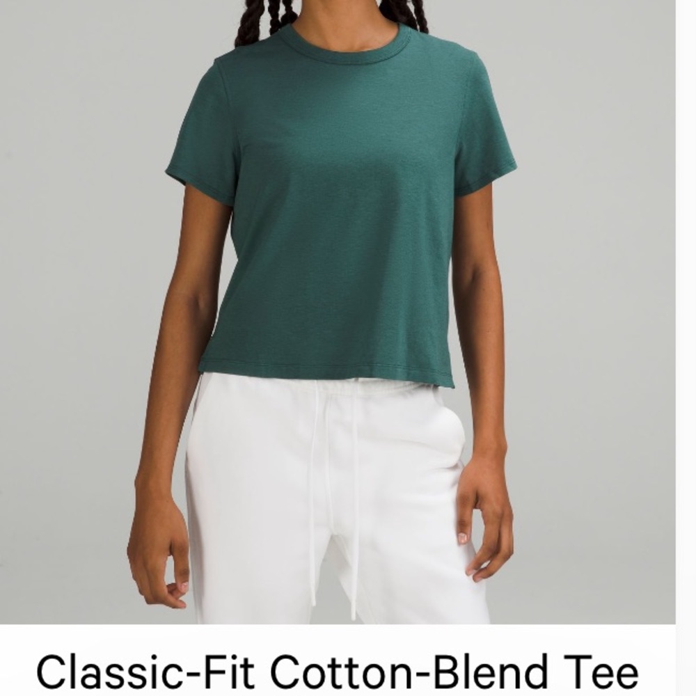 Lululemon Classic Fit Cotton Blend Tee